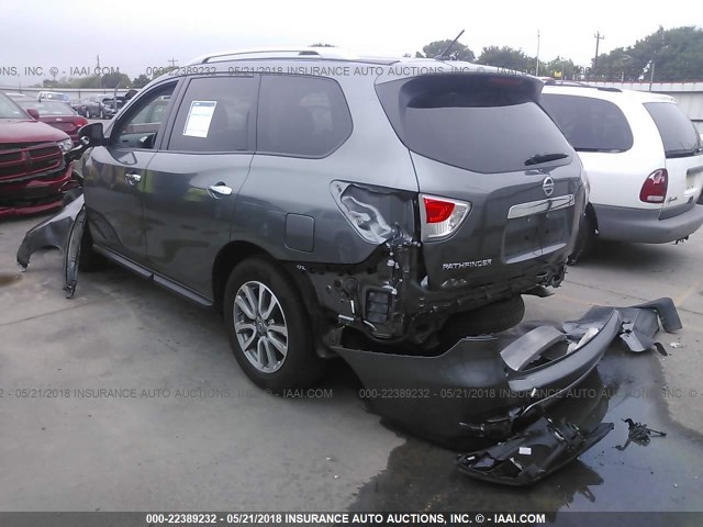 5N1AR2MN0FC706657 - 2015 NISSAN PATHFINDER S/SV/SL/PLATINUM SILVER photo 3