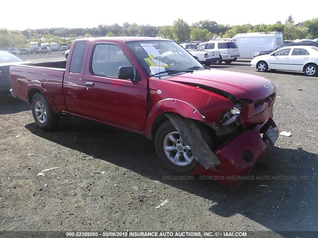 1N6DD26T23C443866 - 2003 NISSAN FRONTIER KING CAB XE RED photo 1