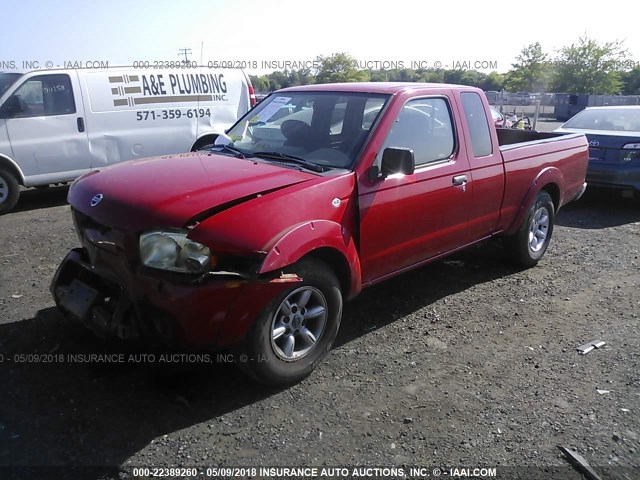 1N6DD26T23C443866 - 2003 NISSAN FRONTIER KING CAB XE RED photo 2