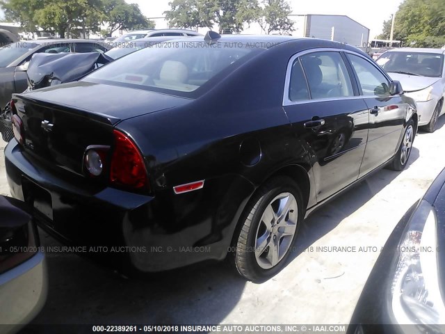 1G1ZB5E0XCF334716 - 2012 CHEVROLET MALIBU LS 黑色 照片 4