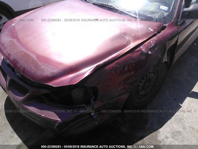 1G2NF52F92C293311 - 2002 PONTIAC GRAND AM SE1 MAROON photo 6