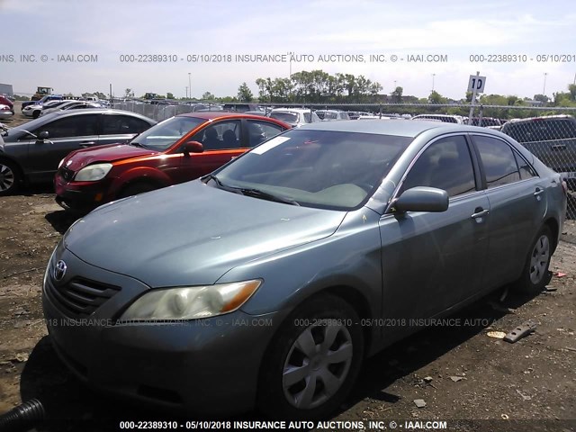 4T1BE46K08U781161 - 2008 TOYOTA CAMRY CE/LE/XLE/SE BLUE photo 2