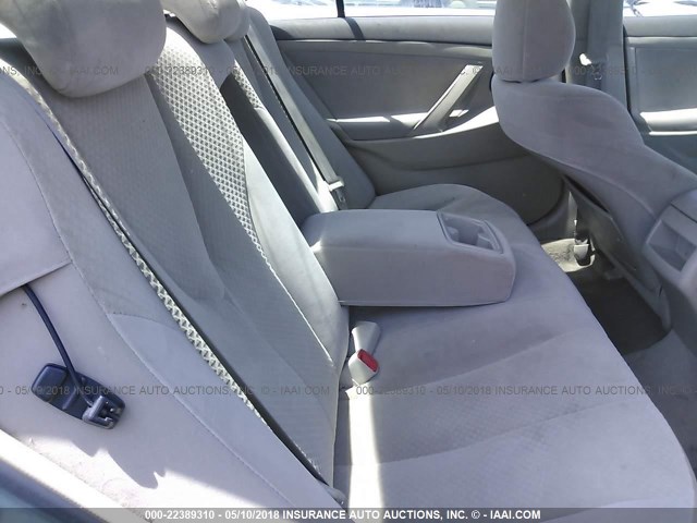 4T1BE46K08U781161 - 2008 TOYOTA CAMRY CE/LE/XLE/SE BLUE photo 8