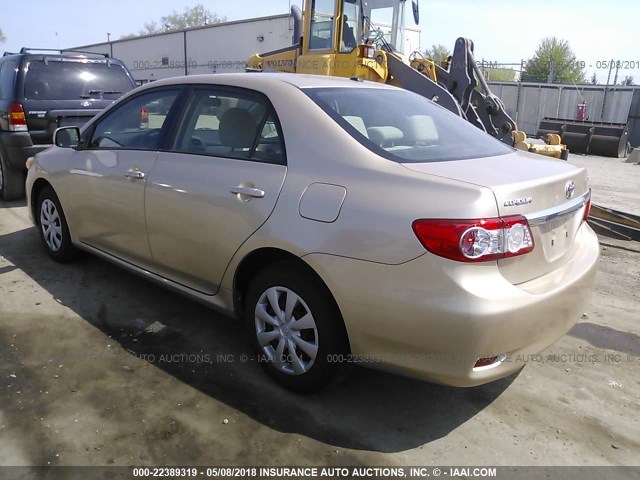 JTDBU4EE5B9152945 - 2011 TOYOTA COROLLA S/LE GOLD photo 3