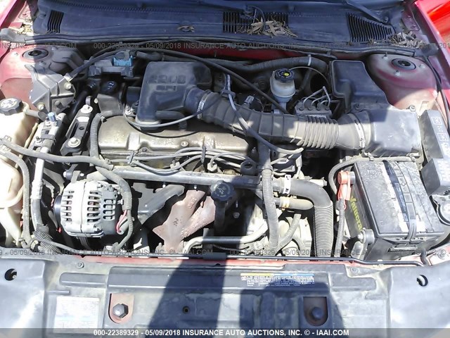 1G1JC524427257772 - 2002 CHEVROLET CAVALIER CNG RED photo 10