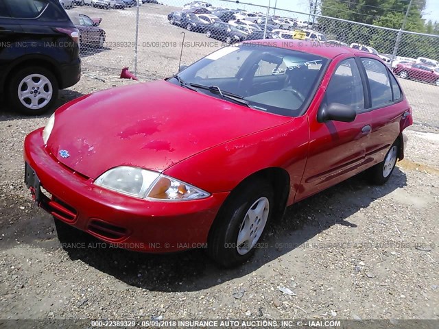 1G1JC524427257772 - 2002 CHEVROLET CAVALIER CNG RED photo 2