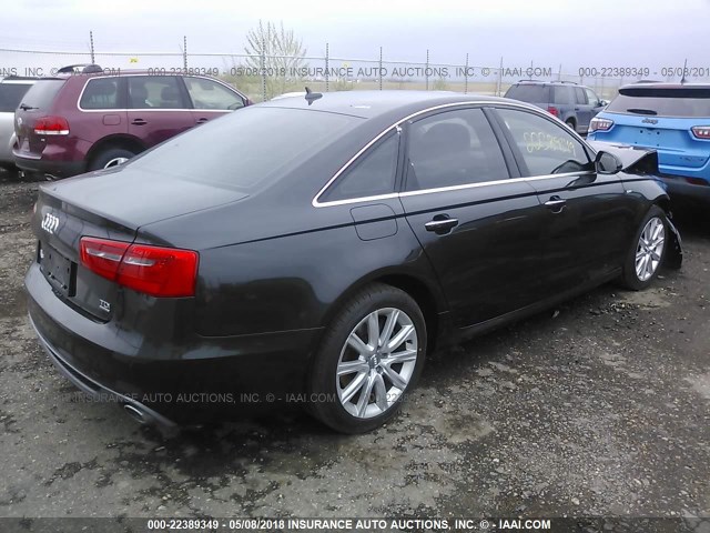 WAUFMAFC9FN029057 - 2015 AUDI A6 PREMIUM PLUS GRAY photo 4