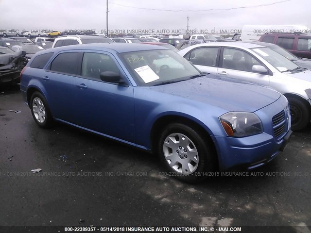 2D4FV47T97H794671 - 2007 DODGE MAGNUM SE BLUE photo 1