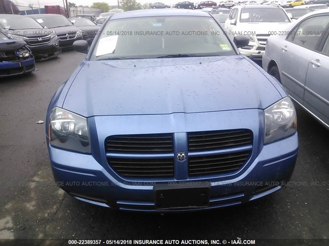 2D4FV47T97H794671 - 2007 DODGE MAGNUM SE BLUE photo 6