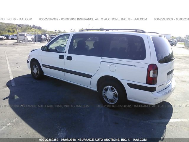 1GNDX03E43D308538 - 2003 CHEVROLET VENTURE WHITE photo 3