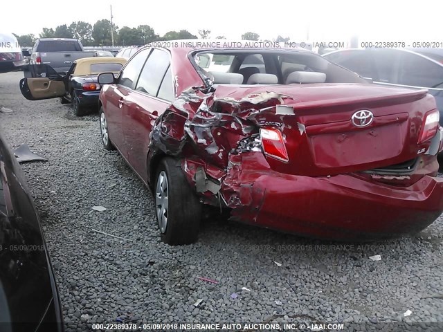 4T1BE46K47U049999 - 2007 TOYOTA CAMRY NEW GENERAT CE/LE/XLE/SE RED photo 3