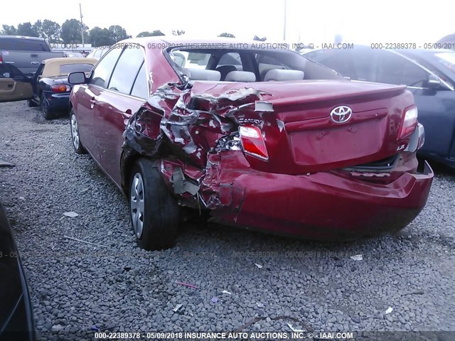 4T1BE46K47U049999 - 2007 TOYOTA CAMRY NEW GENERAT CE/LE/XLE/SE RED photo 6