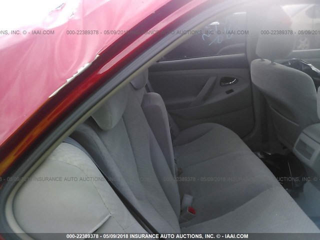 4T1BE46K47U049999 - 2007 TOYOTA CAMRY NEW GENERAT CE/LE/XLE/SE RED photo 8