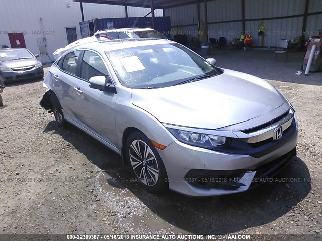 19XFC1F76HE015729 - 2017 HONDA CIVIC EXL SILVER photo 1