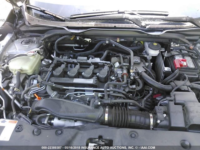 19XFC1F76HE015729 - 2017 HONDA CIVIC EXL SILVER photo 10