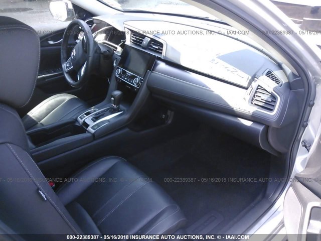 19XFC1F76HE015729 - 2017 HONDA CIVIC EXL SILVER photo 5