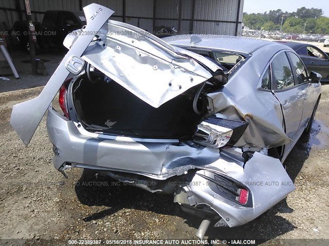 19XFC1F76HE015729 - 2017 HONDA CIVIC EXL SILVER photo 6
