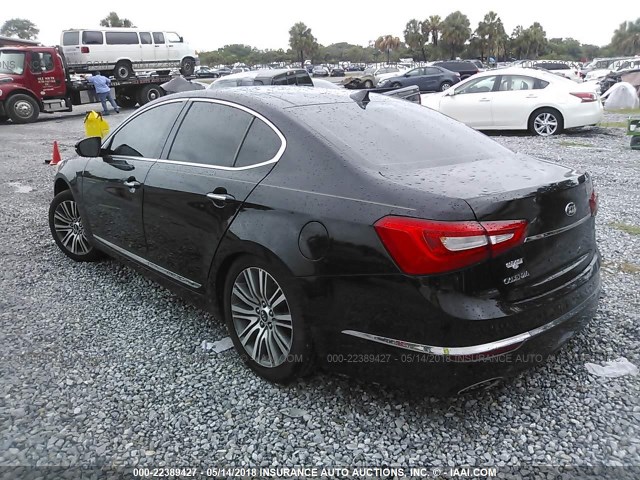 KNALN4D78F5190703 - 2015 KIA CADENZA PREMIUM/LIMITED BLACK photo 3