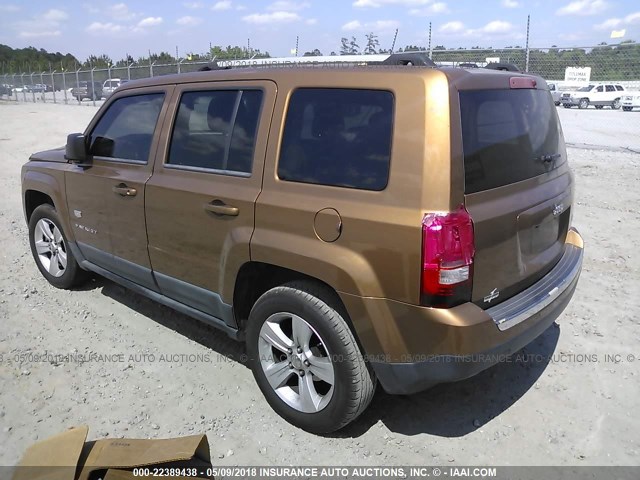 1J4NT4GB7BD166145 - 2011 JEEP PATRIOT LATITUDE GOLD photo 3