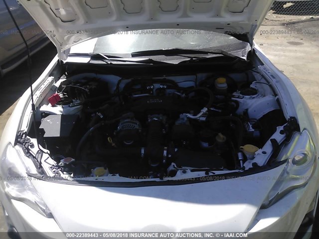 JF1ZNAA10G8704657 - 2016 TOYOTA SCION FR-S WHITE photo 10