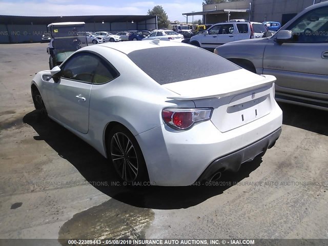 JF1ZNAA10G8704657 - 2016 TOYOTA SCION FR-S WHITE photo 3