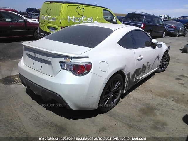 JF1ZNAA10G8704657 - 2016 TOYOTA SCION FR-S WHITE photo 4