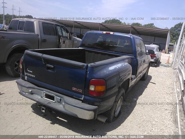 2GTEC19V5Y1183168 - 2000 GMC NEW SIERRA C1500 BLUE photo 4