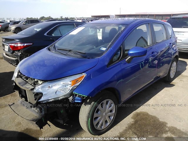 3N1CE2CP2GL373818 - 2016 NISSAN VERSA NOTE S/S PLUS/SV/SL/SR BLUE photo 2