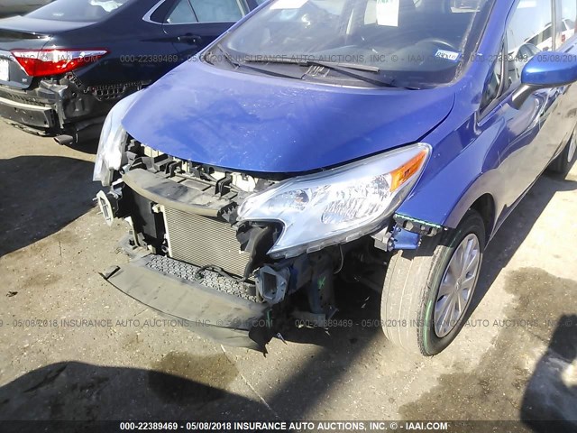 3N1CE2CP2GL373818 - 2016 NISSAN VERSA NOTE S/S PLUS/SV/SL/SR BLUE photo 6