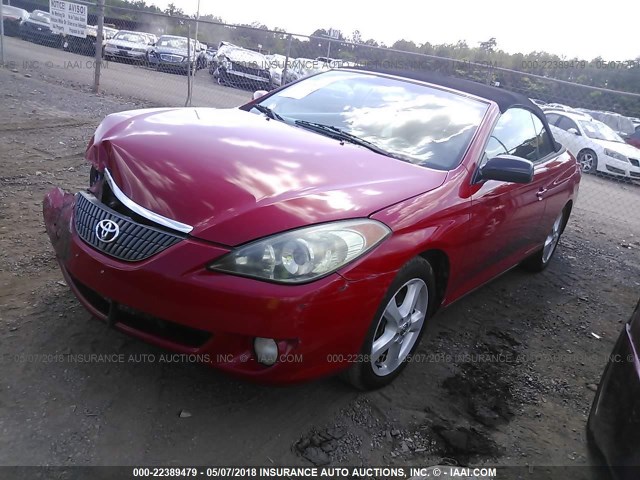 4T1FA38P64U029247 - 2004 TOYOTA CAMRY SOLARA SE/SLE წითელი ფოტო 2