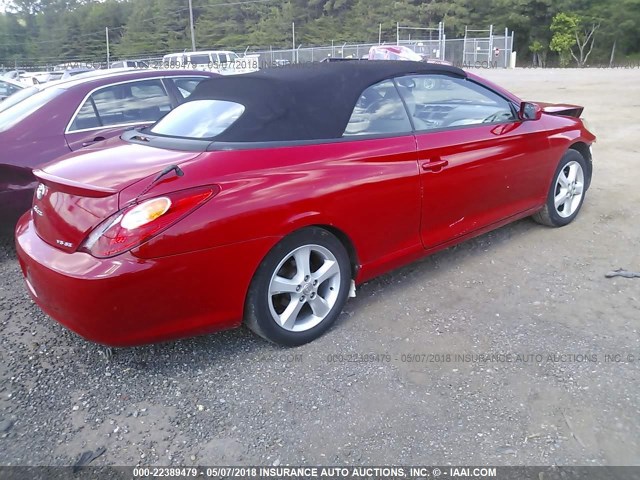 4T1FA38P64U029247 - 2004 TOYOTA CAMRY SOLARA SE/SLE წითელი ფოტო 4