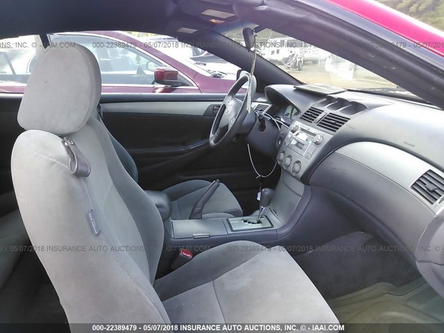 4T1FA38P64U029247 - 2004 TOYOTA CAMRY SOLARA SE/SLE წითელი ფოტო 5