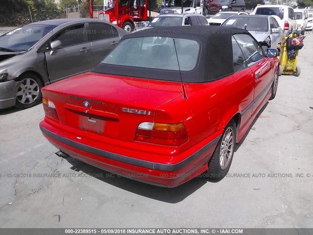 WBABK7334WET66862 - 1998 BMW 328 IC RED photo 4