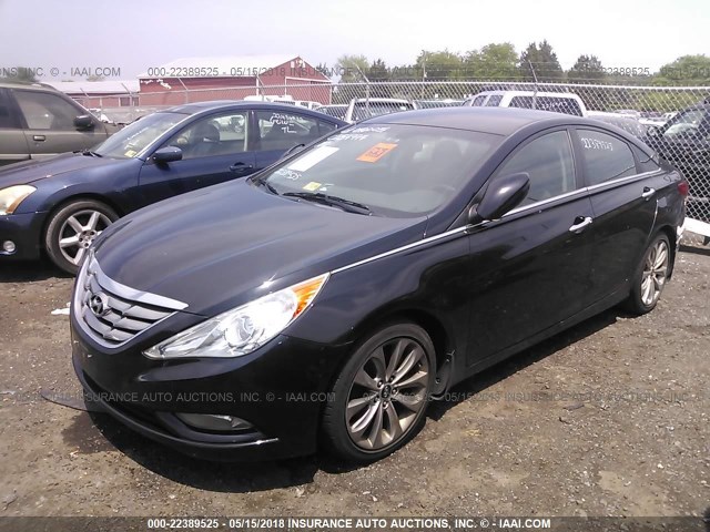 5NPEC4AB5BH191019 - 2011 HYUNDAI SONATA SE/LIMITED BLACK photo 2