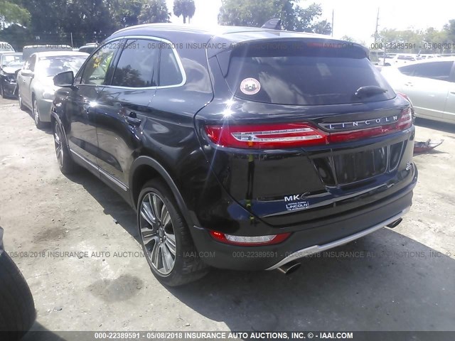 5LMCJ3B98FUJ40623 - 2015 LINCOLN MKC BLACK LABEL BLACK photo 3