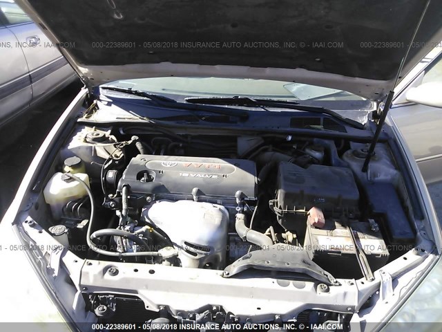 4T1BE30K45U521781 - 2005 TOYOTA CAMRY LE/XLE/SE ოქროსფერი ფოტო 10