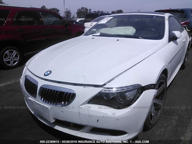 WBAEA535X9CV92135 - 2009 BMW 650 I WHITE photo 6