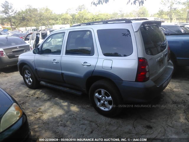 4F2YZ02Z65KM55628 - 2005 MAZDA TRIBUTE I SILVER photo 3