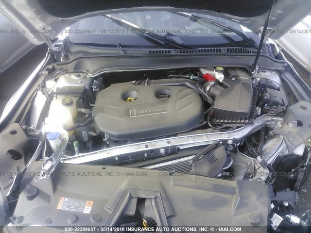 3LN6L5F99HR614413 - 2017 LINCOLN MKZ RESERVE ვერცხლისფერი ფოტო 10