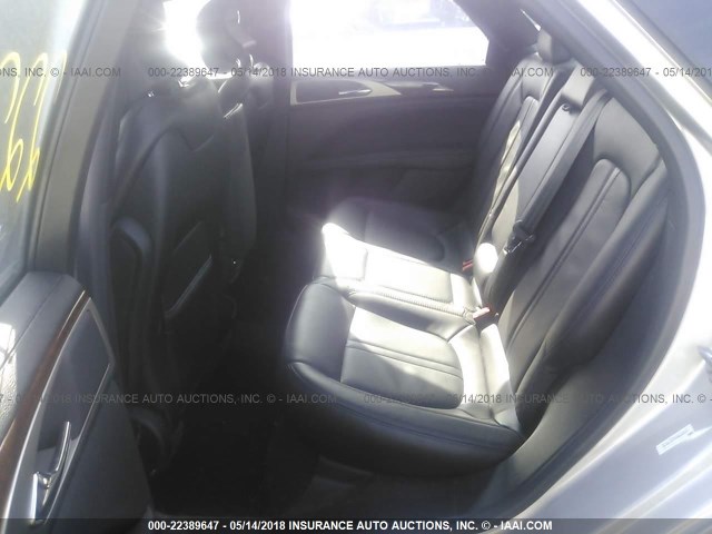 3LN6L5F99HR614413 - 2017 LINCOLN MKZ RESERVE ვერცხლისფერი ფოტო 8