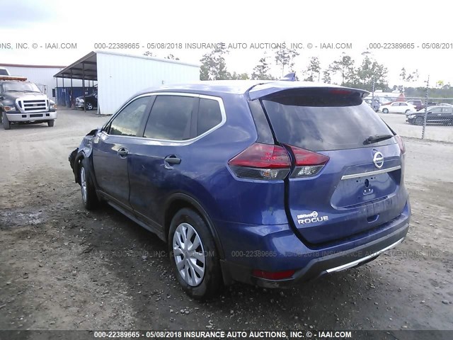 5N1AT2MT9JC707976 - 2018 NISSAN ROGUE S/SL BLUE photo 3