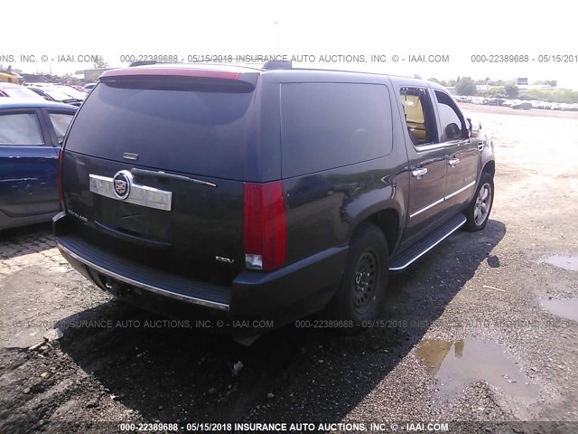 1GYFK66887R333986 - 2007 CADILLAC ESCALADE ESV BLACK photo 4