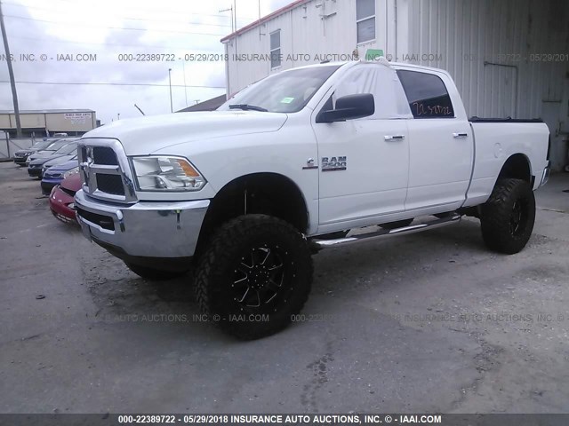 3C6UR5DLXHG535585 - 2017 RAM 2500 SLT WHITE photo 2
