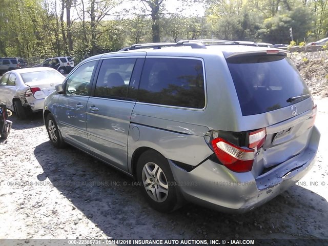 5FNRL38756B124664 - 2006 HONDA ODYSSEY EXL GRAY photo 3