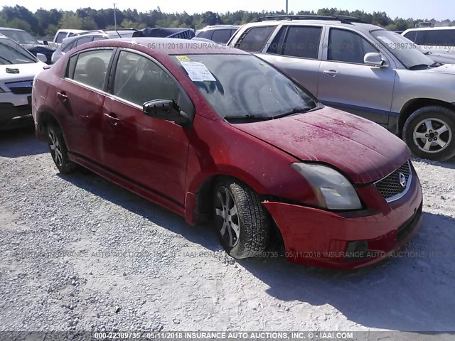 3N1AB6AP2CL678482 - 2012 NISSAN SENTRA 2.0/2.0S/SR/2.0SL RED photo 1