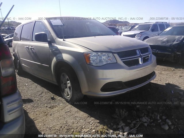 2C4RDGBG4CR311973 - 2012 DODGE GRAND CARAVAN SE GOLD photo 1