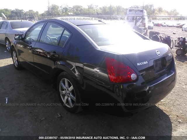 1N4BA41E45C873463 - 2005 NISSAN MAXIMA SE/SL BLACK photo 3