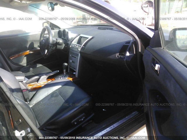 1N4BA41E45C873463 - 2005 NISSAN MAXIMA SE/SL BLACK photo 5