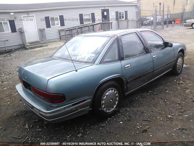 2G4WB54T9P1499588 - 1993 BUICK REGAL CUSTOM Light Blue photo 4