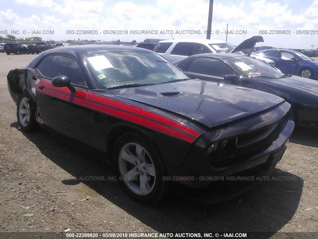 2C3CDYAG7EH293933 - 2014 DODGE CHALLENGER SXT BLACK photo 1